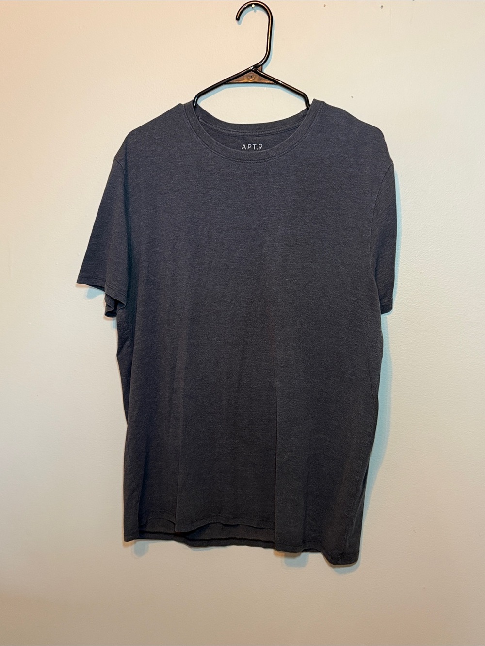 Apt. 9 Men's Dark Charcoal Short Sleeve Crew Tee